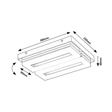 Rabalux - LED Kúpeľňové stropné svietidlo LED/24W/230V 4000K IP44