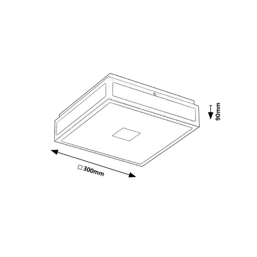 Rabalux - LED Kúpeľňové stropné svietidlo LED/18W/230V IP44 30x30 cm biela