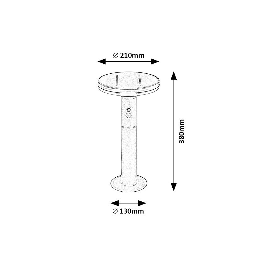 Rabalux - LED Solárne svietidlo so senzorom LED/10W/3,7V IP44