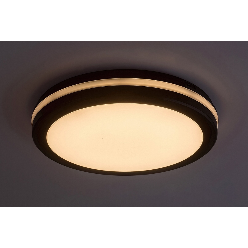 Rabalux - LED Kúpeľňové stropné svietidlo LED/28W/230V 3000/4000/6500K IP54 čierna