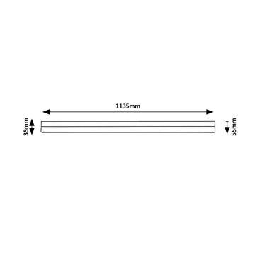 Rabalux - LED Podlinkové svietidlo LED/24W/230V 4000K 113 cm čierna