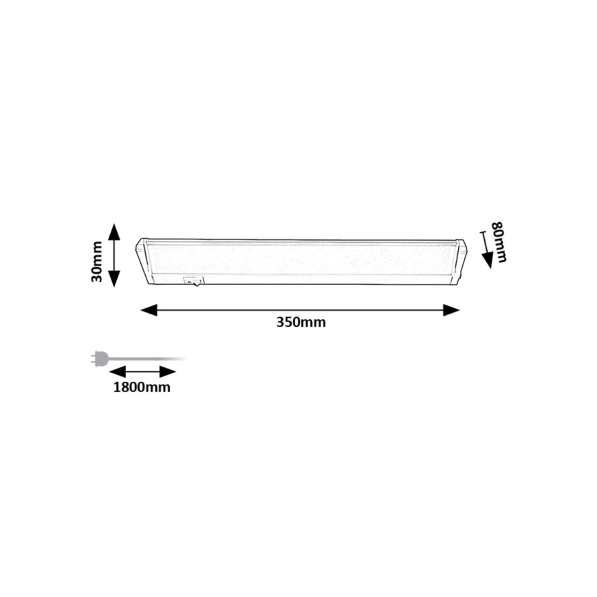 Rabalux - LED Podlinkové svietidlo LED/5W/230V 4000K strieborná