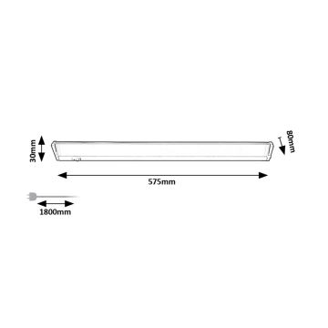 Rabalux - LED Podlinkové svietidlo LED/10W/230V 4000K 57 cm biela