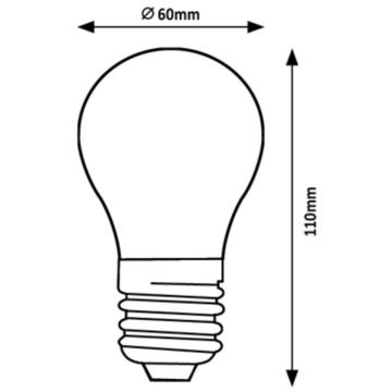 Rabalux - LED Žiarovka A60 E27/4W/230V 4000K Energetická trieda A