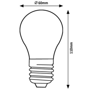 Rabalux - LED Žiarovka A60 E27/7W/230V 3000K Energetická trieda A