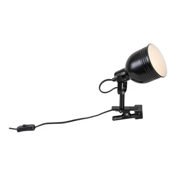 Rabalux - Lampa s klipom 1xE14/25W/230V čierna