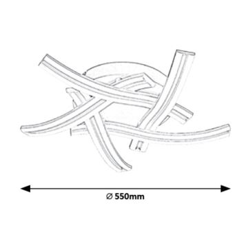 Rabalux - LED Stropné svietidlo LED/60W/230V