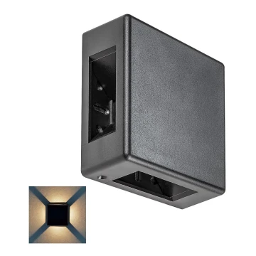 Rabalux - LED Vonkajšie nástenné svietidlo LED/6W/230V IP54 čierna
