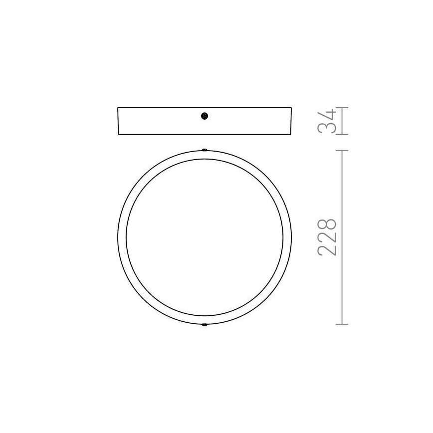 RED - Design Rendl - R12804 - LED Stropné svietidlo HUE LED/24W/230V