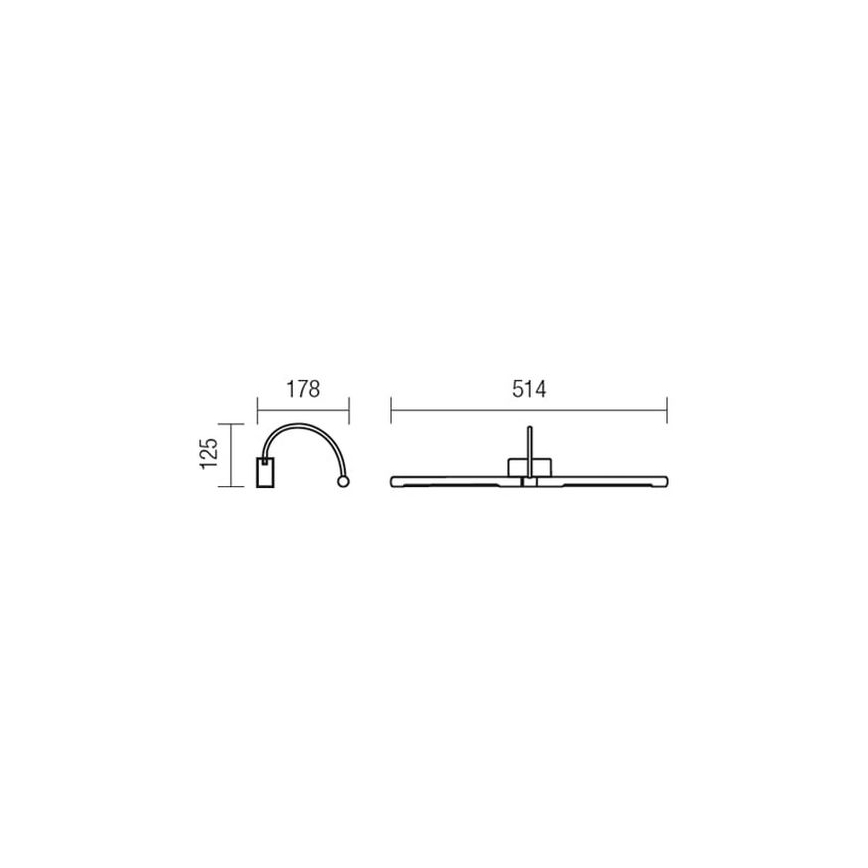 Redo 01-1138 - LED Obrazové svietidlo KENDO LED/12W/230V 51,4 cm matný chróm