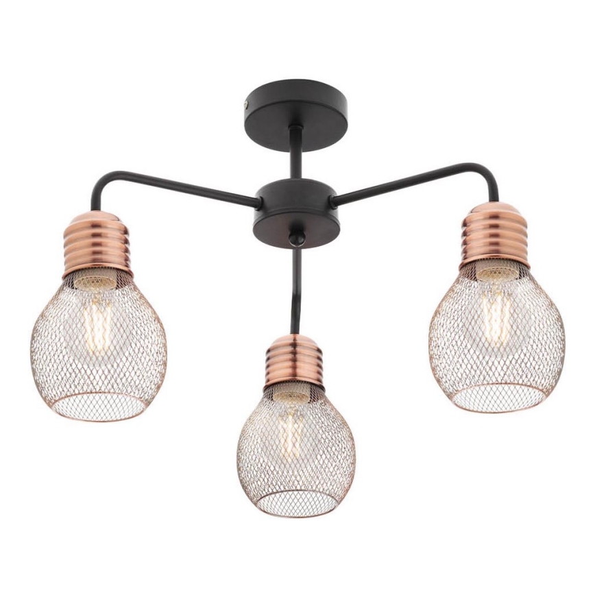 Redo 01-1576 - Prisadený luster EDISON 3xE27/42W/230V