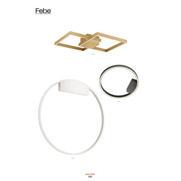 Redo 01-2835 - LED Stmievateľné nástenné svietidlo FEBE LED/24W/230V zlatá