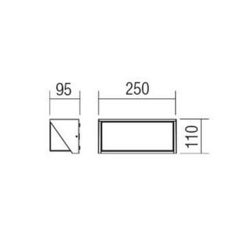 Redo 90237 - LED Vonkajšie nástenné svietidlo SPECTRA LED/16W/230V 3000K IP54 biela