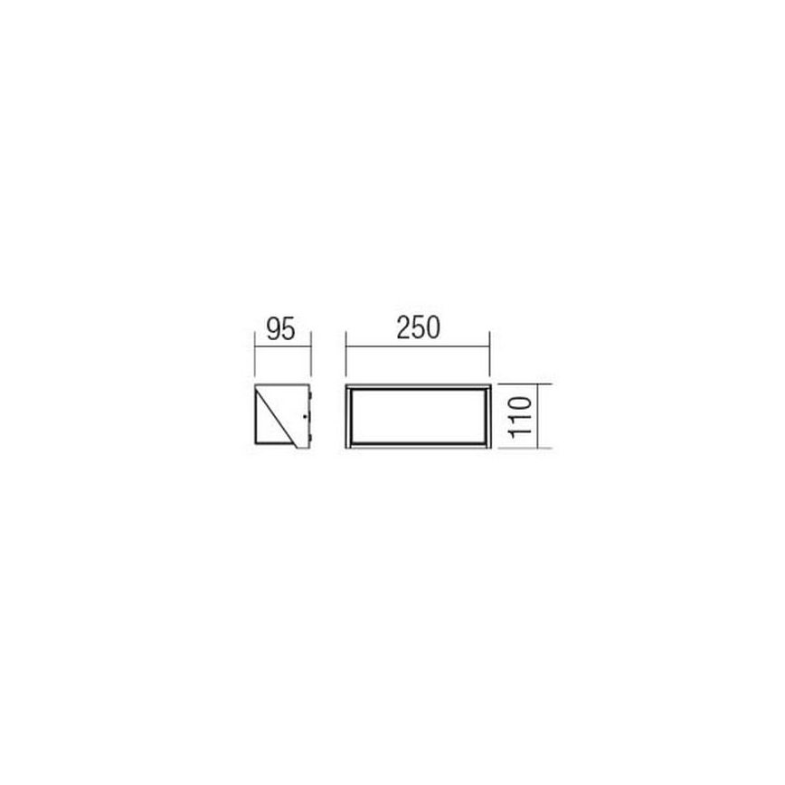 Redo 90237 - LED Vonkajšie nástenné svietidlo SPECTRA LED/16W/230V 3000K IP54 biela