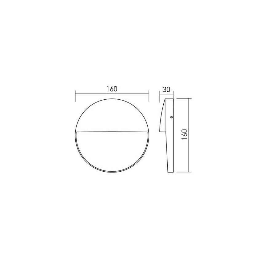 Redo 90476 - LED Vonkajšie nástenné svietidlo LANDER LED/6W/230V IP54 biela