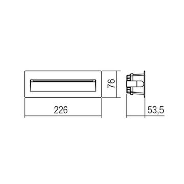 Redo 9092 - Vonkajšie schodiskové svietidlo IGOR LED/6W/230V 3000K IP54 antracit