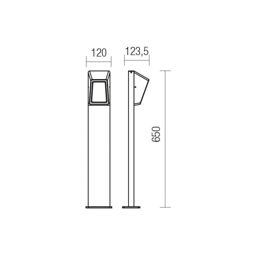 Redo 9168 - LED Vonkajšia lampa ARGES LED/3W/230V IP54 hnedá