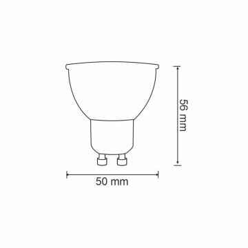 RGBW LED Stmievateľná žiarovka G45 GU10/5,5W/230V 2700-6500K Wi-Fi Tuya