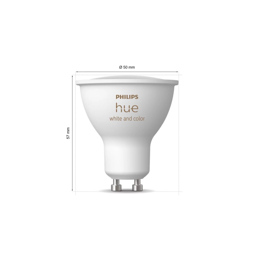 SADA 2x LED RGBW Stmievateľná žiarovka Philips Hue White And Color Ambiance GU10/4,2W/230V 2000-6500K