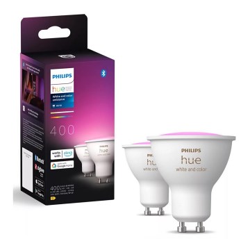 SADA 2x LED RGBW Stmievateľná žiarovka Philips Hue White And Color Ambiance GU10/4,2W/230V 2000-6500K