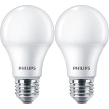 SADA 2x LED Žiarovka Philips A60 E27/10W/230V 4000K