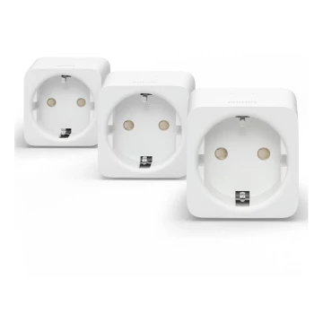 SADA 3x Inteligentná zásuvka Philips Hue Smart plug EU