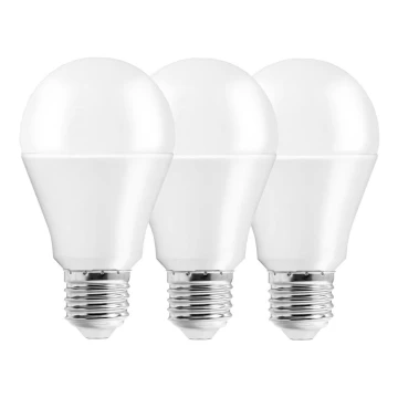 SADA 3x LED Žiarovka A60 E27/10W/230V 3000K