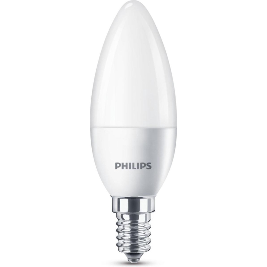 SADA 6x LED Žiarovka Philips B35 E14/5,5W/230V 2700K