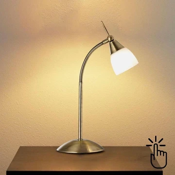 Searchlight - Stmievateľná dotyková stolná lampa TOUCHE 1xG9/20W/230V mosadz