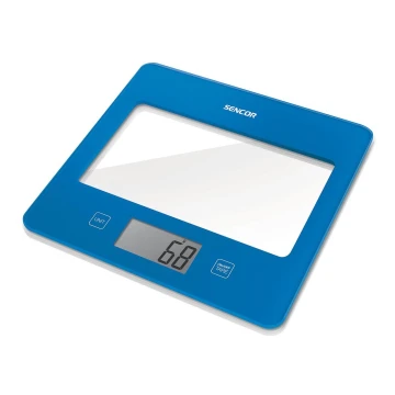 Sencor - Digitálna kuchynská váha 1xCR2032 modrá