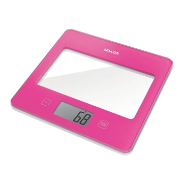Sencor - Digitálna kuchynská váha 1xCR2032 ružová
