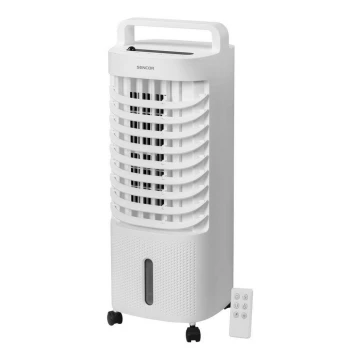 Sencor - Mobilný ochladzovač vzduchu s LED displejom 3v1 45W/230V biela + diaľkové ovládanie