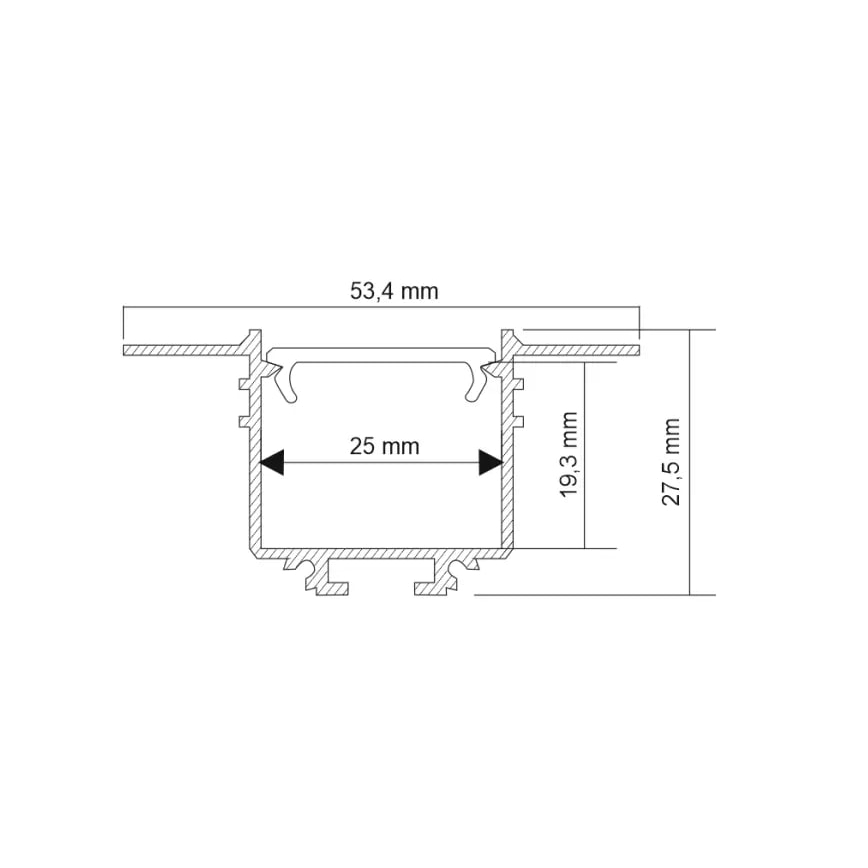 Shilo - LED Podhľadové svietidlo LED/32W/230V 3000K CRI 90 čierna