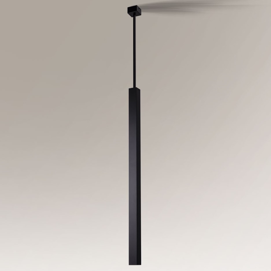 Shilo - Luster na tyči 1xGU10/15W/230V čierna