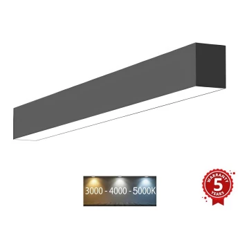 Sinclair - LED Stropné svietidlo LSM LED/20W/230V 3000K/4000K/5000K 60 cm čierna