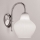 SIRU - Nástenná lampa LONDON 1xE27/60W/230V biela/lesklý chróm benátske sklo