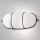 SIRU - Nástenné svietidlo CAGE 1xGX53/10W/230V 22 cm čierna/biela benátske sklo