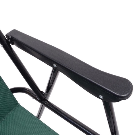 Skladacia kempingová stolička zelená