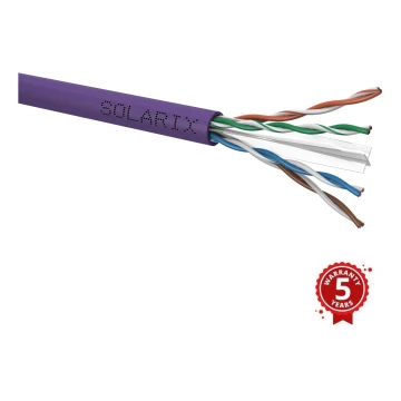 Solarix - Inštalačný kábel CAT6 UTP LSOH Dca-s2,d2,a1 100m