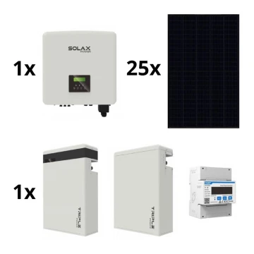 Solárna zostava: SOLAX Power - 10kWp RISEN Full Black + 10kW SOLAX menič 3f + 11,6 kWh batérie