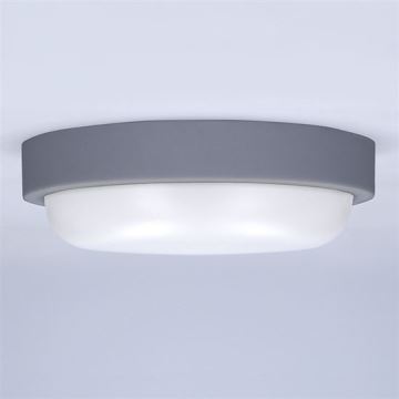 LED Vonkajšie nástenné svietidlo LED/20W/230V 4000K IP54 šedá guľatý