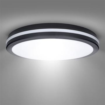 LED Stmievateľné vonkajšie stropné svietidlo LED/36W/40W/44W/230V 3000/4000/6500K IP65 čierna
