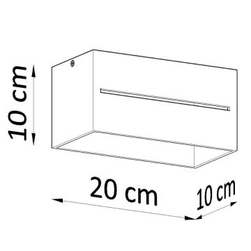 Stropné svietidlo LOBO 2xG9/40W/230V biela