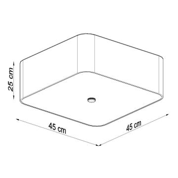 Stropné svietidlo LOKKO 5xE27/60W/230V 45 cm biela