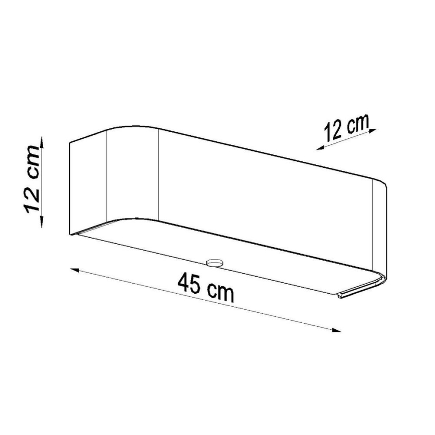 Nástenné svietidlo LOKKO 2xE14/60W/230V biela