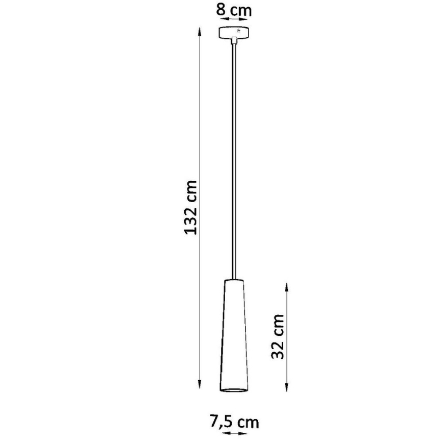 Luster na lanku ELECTRA 1xGU10/40W/230V