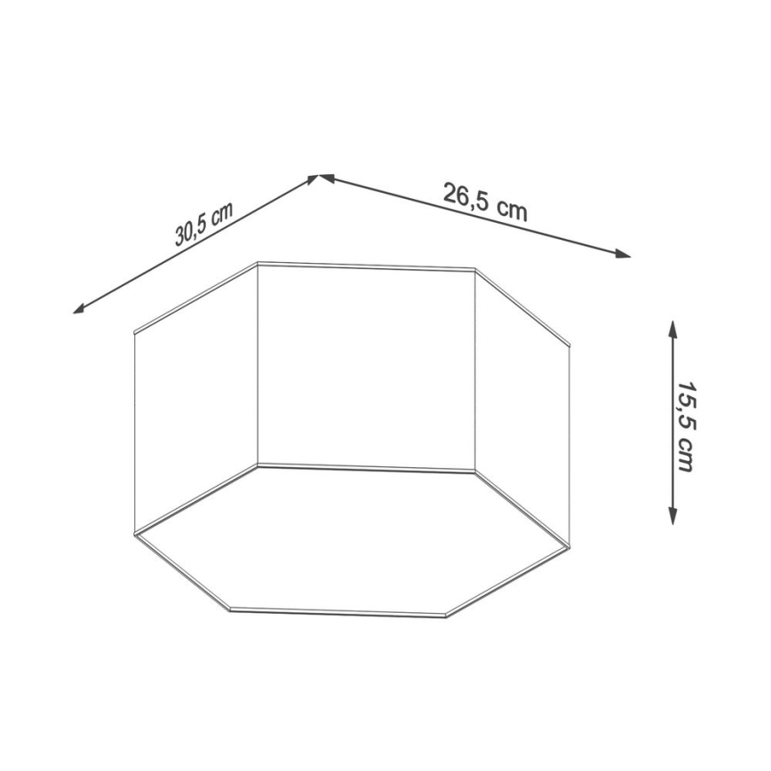 Stropné svietidlo SUNDE 2xE27/60W/230V 15,5 cm biela