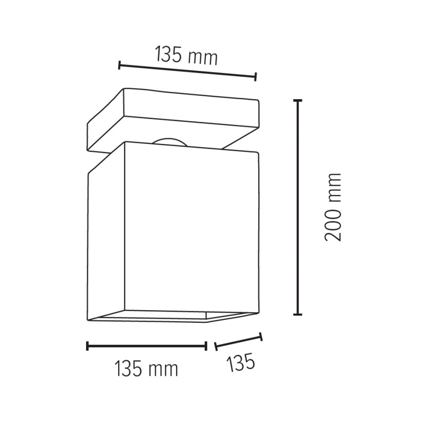 Stropné svietidlo INGER 1xE27/25W/230V buk – FSC certifikované