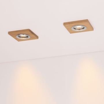 LED Podhľadové svietidlo VITAR 1xGU10/5W/230V CRI 90 dub – FSC certifikované