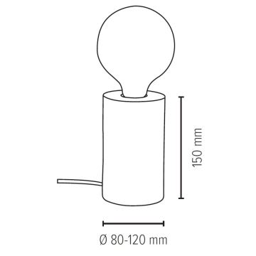 Stolná lampa TRABO 1xE27/25W/230V